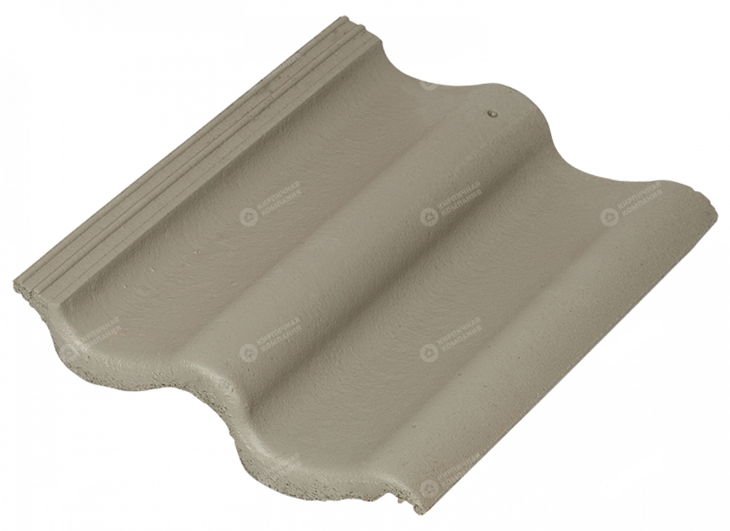 Цементно-песчаная черепица Sea Wave серый 