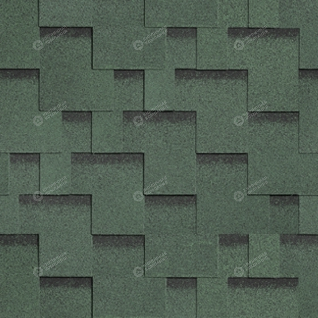 Гибкая черепица Шинглас серия Ультра Джайв цвет Зеленый