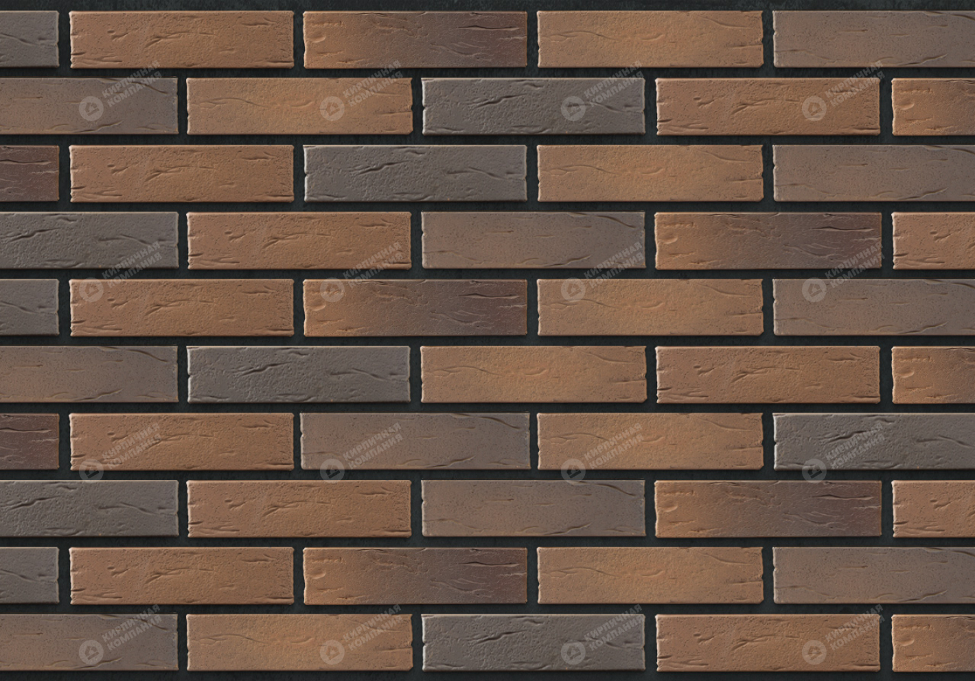 Кирпич керамический лицевой ГОТИК-РУСТ 1НФ пустотелый