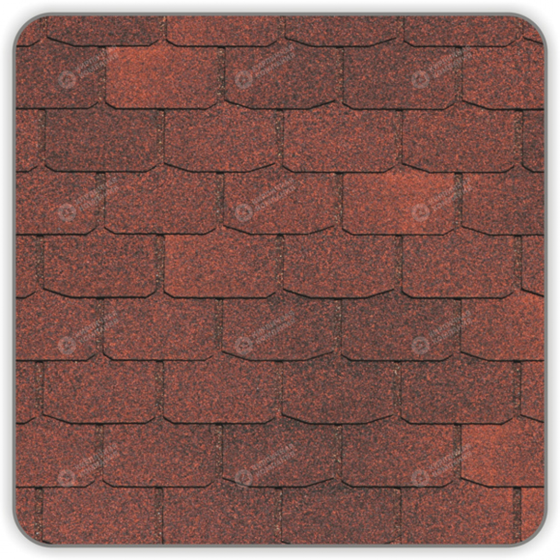 Гибкая черепица Docke Цюрих цвет Чили