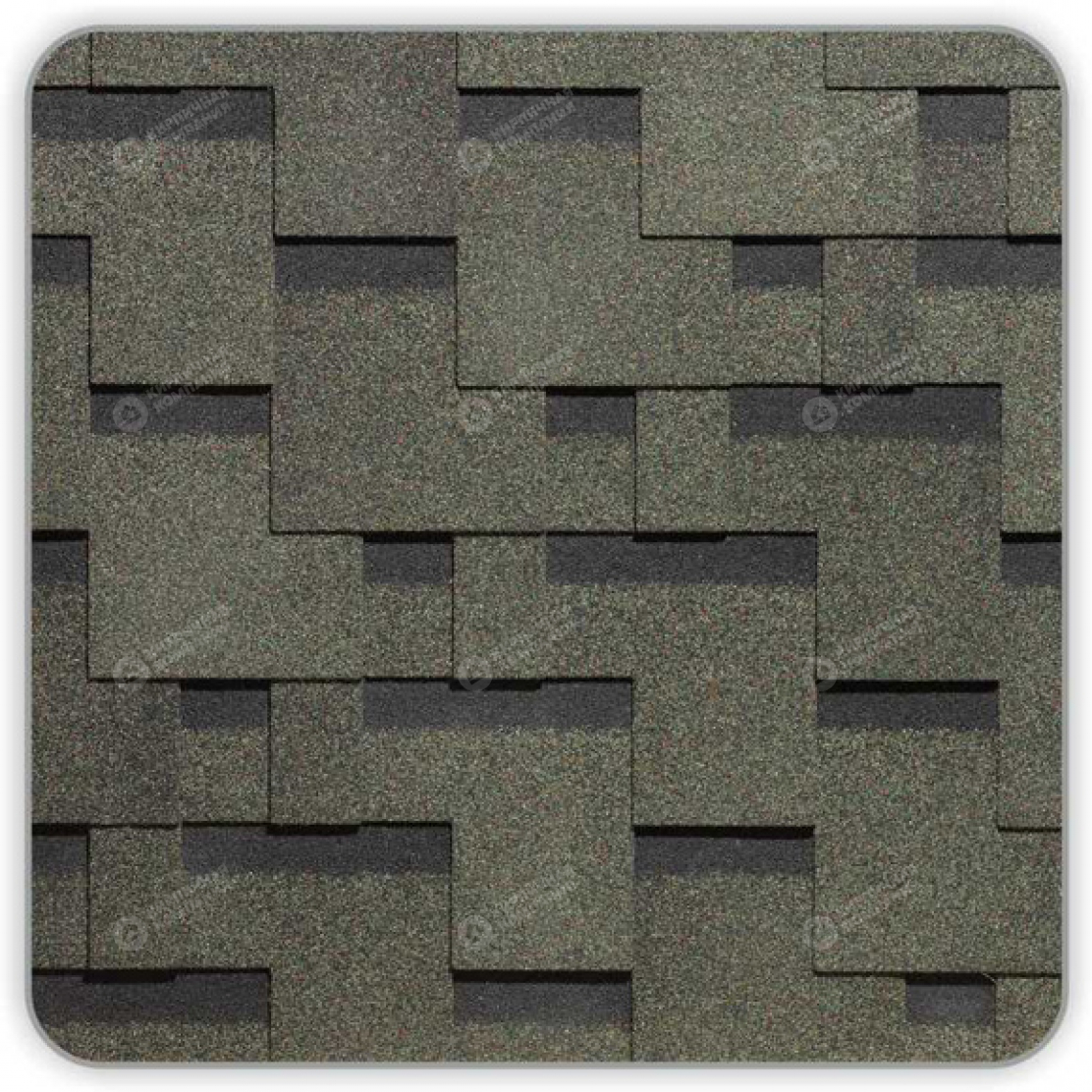 Гибкая черепица Docke Гранада цвет Анис