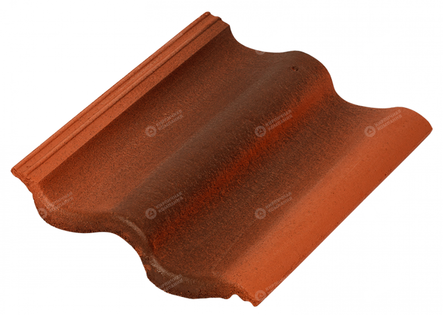 Цементно-песчаная черепица рядовая Sea Wave антик