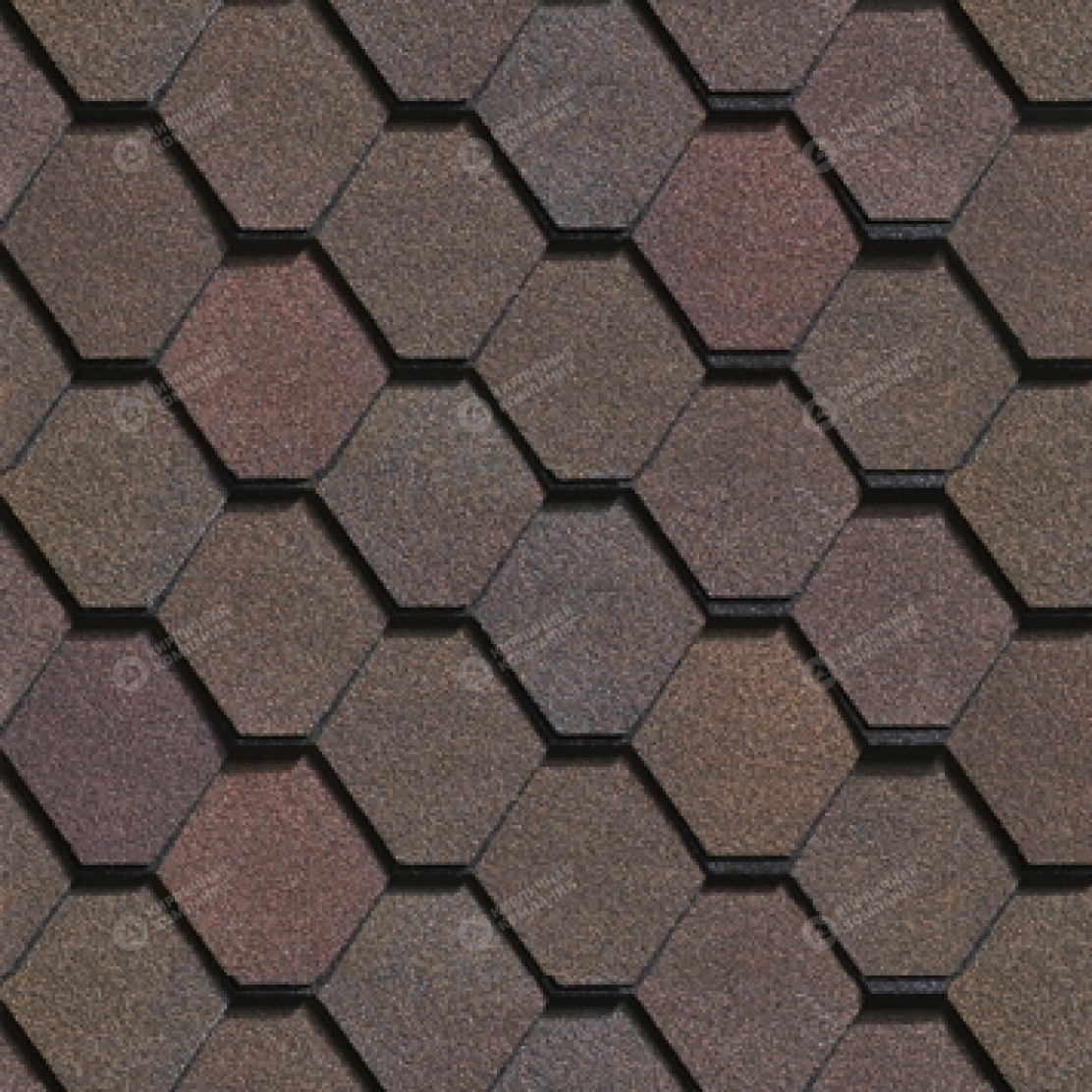 Гибкая черепица Шинглас серия Вестерн цвет Каньон