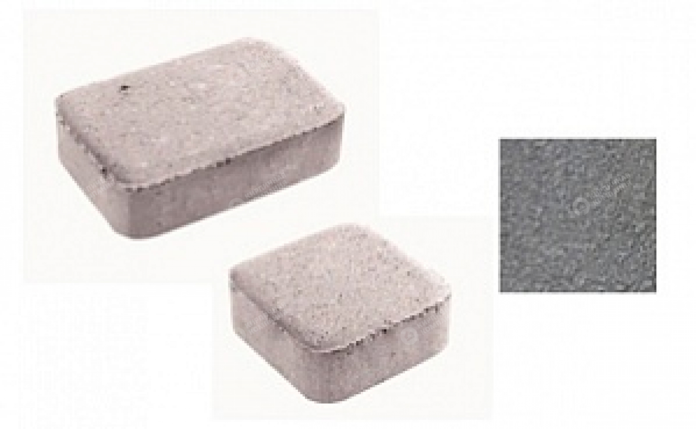 Тротуарная плитка Классико фактура гранит, 1КО.4 черный