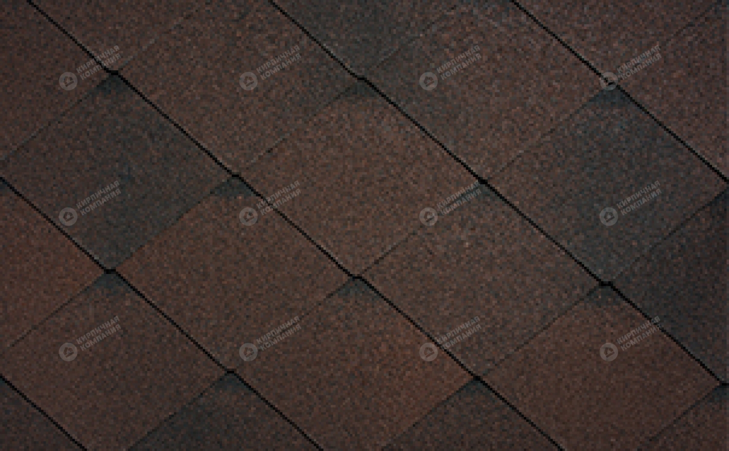 Гибкая черепица рядовая RUFLEX Briss Морозный каштан