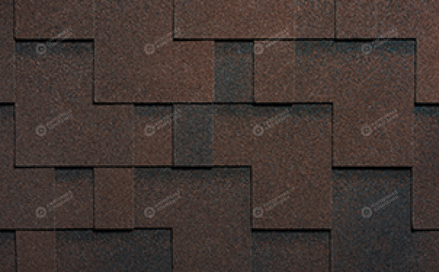 Гибкая черепица рядовая RUFLEX Runa Спелый каштан