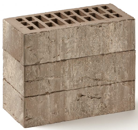 Кирпич облицовочный Уэльс Грау 1НФ пустотелый